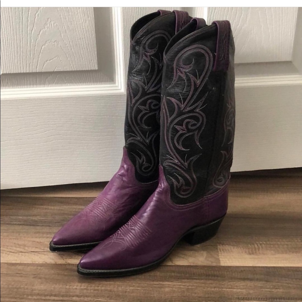 Purple Justin Boots